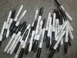 36 black sharpies ...