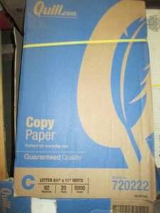 case of quill copy paper 5000 sheet...