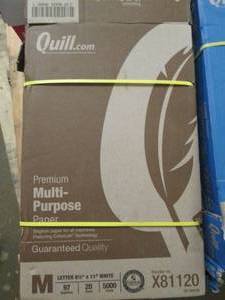 case of quill copy paper 5000 sheet...