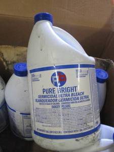 6 1 gallon jugs of pure brite blea...