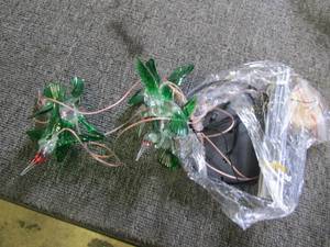 solar lighted hummingbird wind chim...