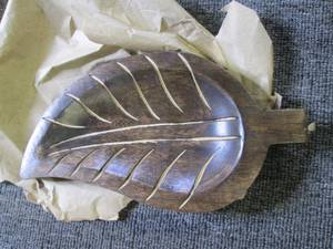 3 wood leaf kitchen decor ...
