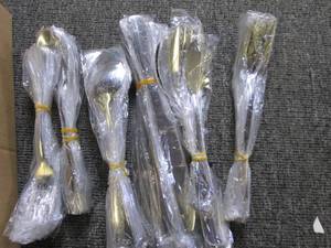 45 pc metal silverware set...