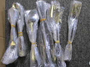 45 pc metal silverware set...