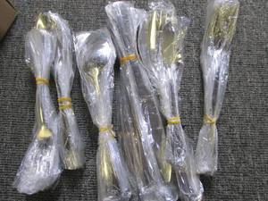 45 pc metal silverware set...