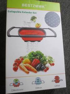 3 pc collapsible colander set ...