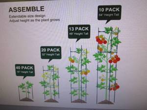XPCARE 10 Pack Tomato Cages 62 Inch...