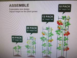 XPCARE 10 Pack Tomato Cages 62 Inch...