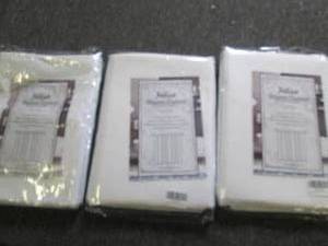 3 shower curtains 72 inch x 72 inch...