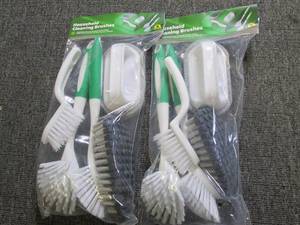 2 packages of household cleaning br...