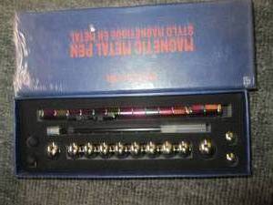 2 magnetic metal pens ...