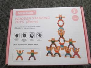 wooden stacking toys bears ...