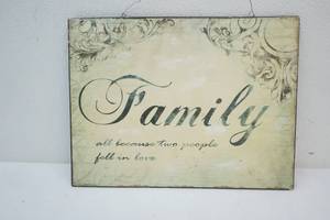 Family sign