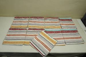lot 15 image: 9 New Mesa Striped Cotton Napkins