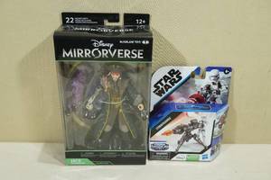 lot 31 image: Mirrorverse Jack Sparrow & Star Wars Stormtrooper Action Figures
