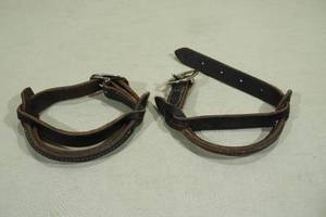 lot 111 image: 2 Leather Horse Saddle Adjustable Safety Handle