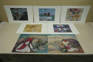 lot 135 image: Assorted Native American Art Prints - Yellowhawk, Runnels, Long Soldier