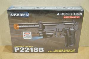 lot 166 image: UK-Arms P2218B Spring Powered Airsoft Gun