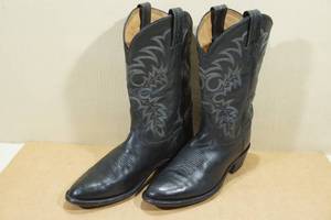lot 188 image: Tony Lama Leather Cowboy Boots - Mens 9.5 D