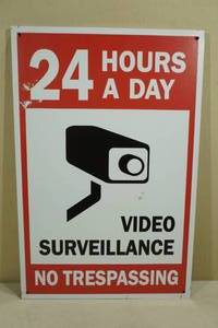 lot 215 image: Heavy Duty Video Surveillance Warning Sign
