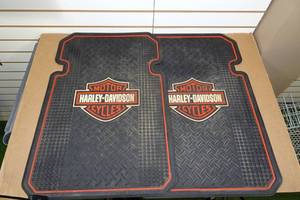 lot 232 image: 2 Harley Davidson Floor Mats
