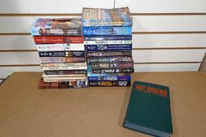 lot 243 image: Assorted Paperback Books - Romance, Western, Hardcover Roy Rogers