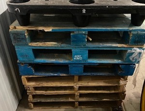 lot 262 image: 8 Pallets - 1 Plastic, 3 Heavy Duty