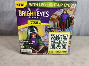 New Bright Eyes Dino Blanket