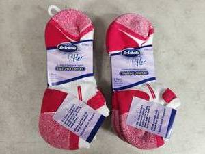 6 New Pairs Dr. Scholls For Her Cushioned Socks