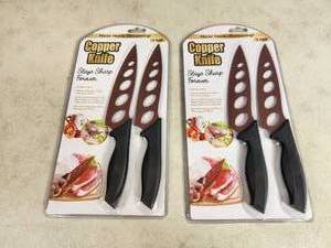 2 New Copper Knife Sets