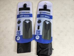 2 New 20 Liter Dry Bags For Camping  Hiking