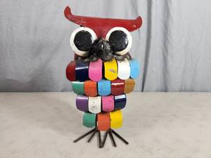 New Handmade Recycled Metal Owl
