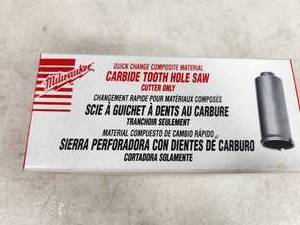 New Milwaukee Carbide Tooth Hole Saw 2 inch