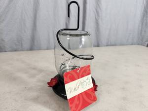 New Glass Hummingbird Feeder