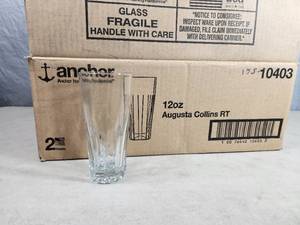 24 New Anchor Hocking Augusta Collins Drinking Glasses