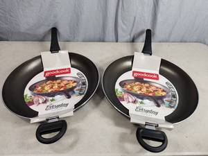 2 New Large GoodCook Saute Pans