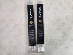 2 New Sets of Sovaro Reusable Straws with Cleaning Brushes