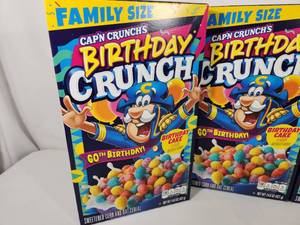 4 New Boxes of CapN Crunchs Birthday Crunch Cereal