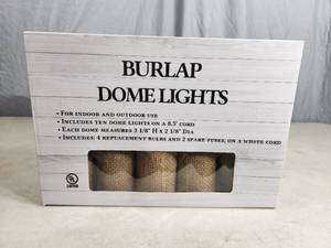 New Set of Burlap Dome Lights