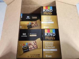 Case of 80 New Caramel Almond and Sea Salt Kind Mini Bars