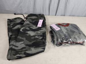 2 New Pair of Womens Camo Sweatpants