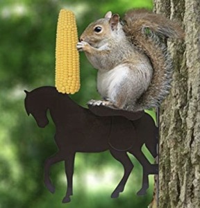 New Metal Horse Squirrel Feeder