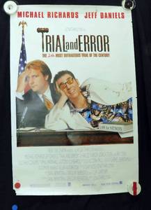 1997 Trial and Error Double Sided Original Movie Theater Poster
