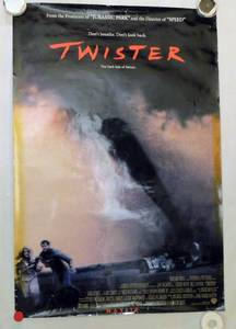 1996 Twister Double Sided Original Advance Movie Theater Poster