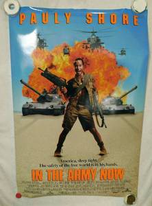 1994 Pauly Shore In the Army Now Double Sided Original Movie Theater Poster