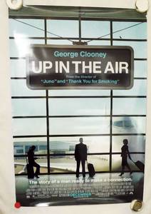 2009 Up In The Air Double Sided Original Advance Movie Theater Poster