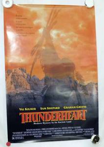 1992 Thunderheart Double Sided Original Movie Theater Poster