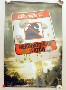 2012 Neighborhood Watch Double Sided Original Advance Movie Theater Poster