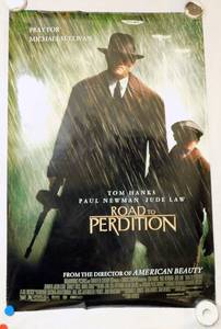 2002 Road to Perdition Double Sided Original Movie Theater Poster