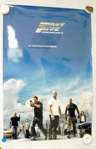 2010 Fast Five Double Sided Original Advance Movie Theater Poster